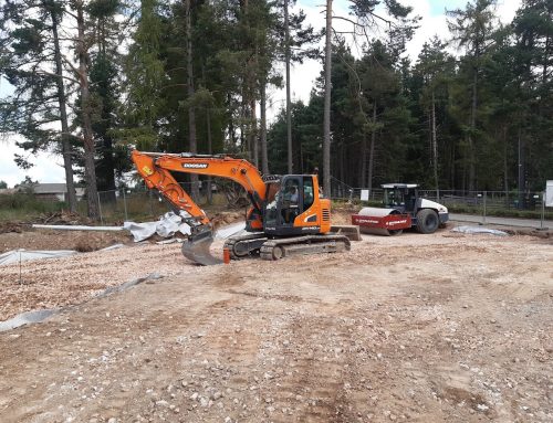 Costruzione di una strada d´accesso a Nova Ponente